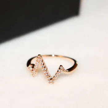 

lightning shape ring 925 Sterling silver Pave AAAA cz stone Simple Party Wedding Band Rings for women Bridal Statement Jewelry