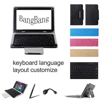 

Bluetooth Wireless Keyboard Cover Case for explay Informer 706,707,708 7 inch Tablet Spanish Russian Keyboard