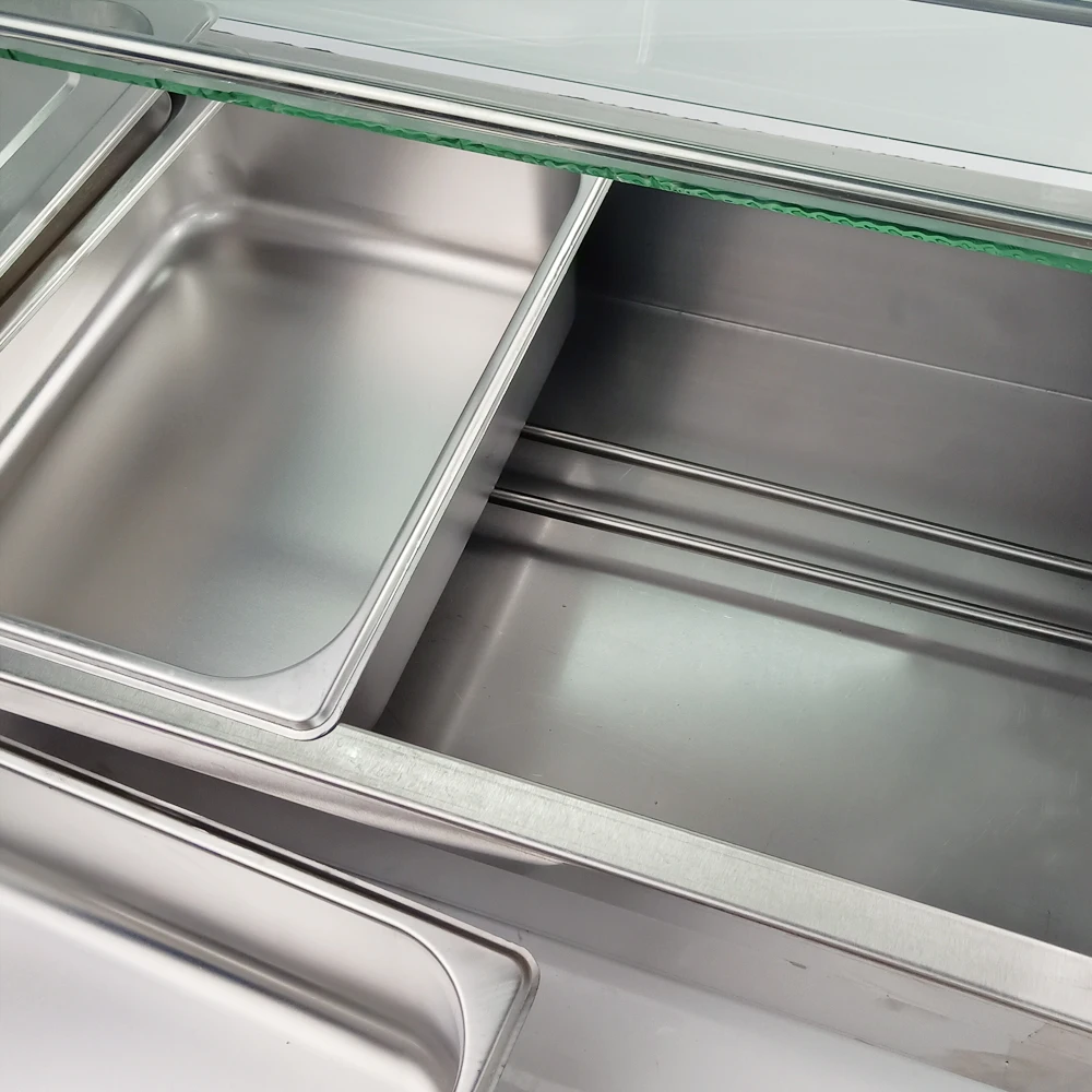 110 V/220 V столешницей Bain Marie Еда теплые коммерческих со светодиодным индикатором нагрева пароход с четырьмя суп горшки высокое качество