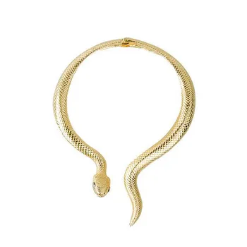 

New fashion snake necklace jewelry, flexible snake choker necklace