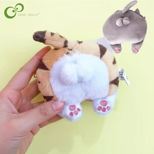 Плюшевая игрушка милый плюшевый Кот попка Кошелек для монет пушистый мультяшный котенок Кот попка плюшевые игрушки для детей Животное Dool GYH