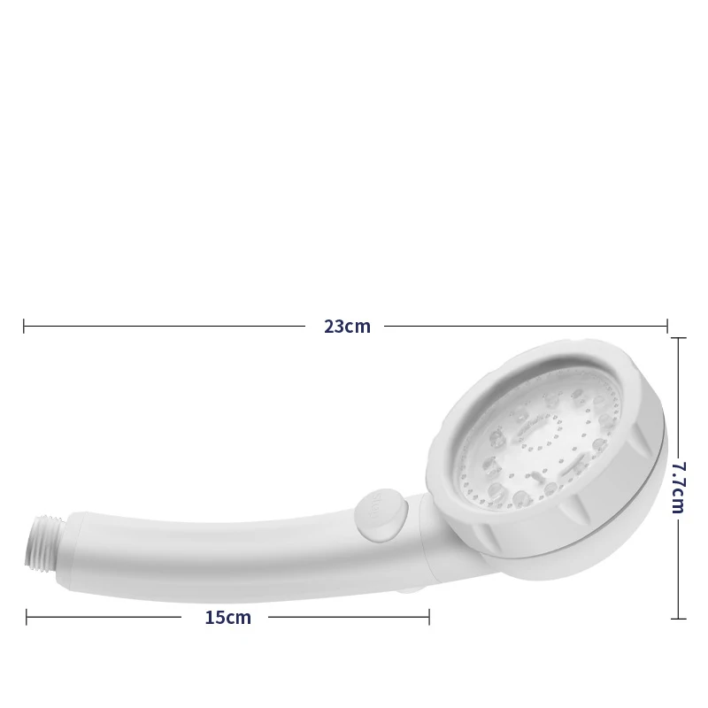 С кнопкой остановки насадка душа Светодиодная лампа с температурным управлением Видимый держатель для душа ванны водосберегающий сопло высокого давления