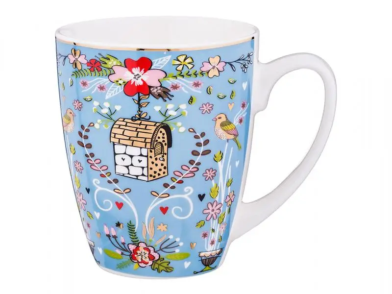 Кружка Lefard 400 мл сундучок голубой|Кружки| |