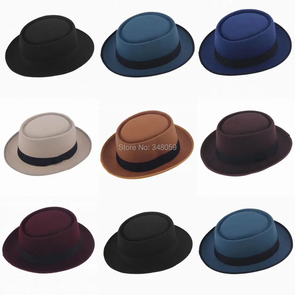 Модная мужская фетровая Кепка в стиле унисекс, кепка в европейском и американском стиле, плоская кепка с Круглым Верхом, шляпы Fedoras chapeu fedora hat 25