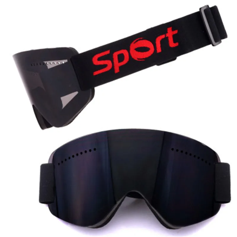 Лыжные очки, снежные очки для взрослых, Лыжный спорт, сноуборд, очки для мужчин и женщин, двойные линзы, UV400, анти-туман, лыжные очки - Цвет: AS PHOTO 2