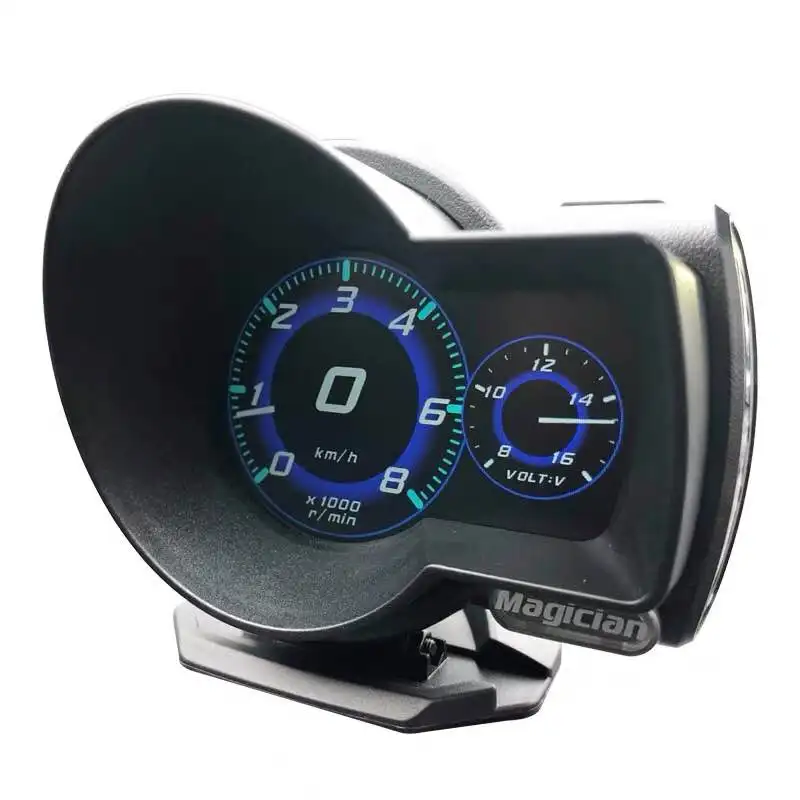 Magician obd Head Up display Автомобильный цифровой измеритель напряжения и скорости и т. Д. Датчик температуры воды автоматический диагностический инструмент