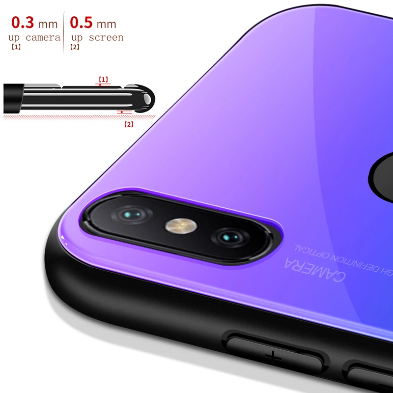 For Xiaomi Redmi 5 plus Gradient Tempered Glass Case for xiaomi Redmi note 4 4x 5 5a Prime 6 pro 6a S2 Protective Case on Ksiomi For Xiaomi Redmi 5 plus Gradient Tempered Glass Case for xiaomi Redmi note 4 4x 5 5a Prime 6 pro 6a S2 Protective Case on Ksiomi