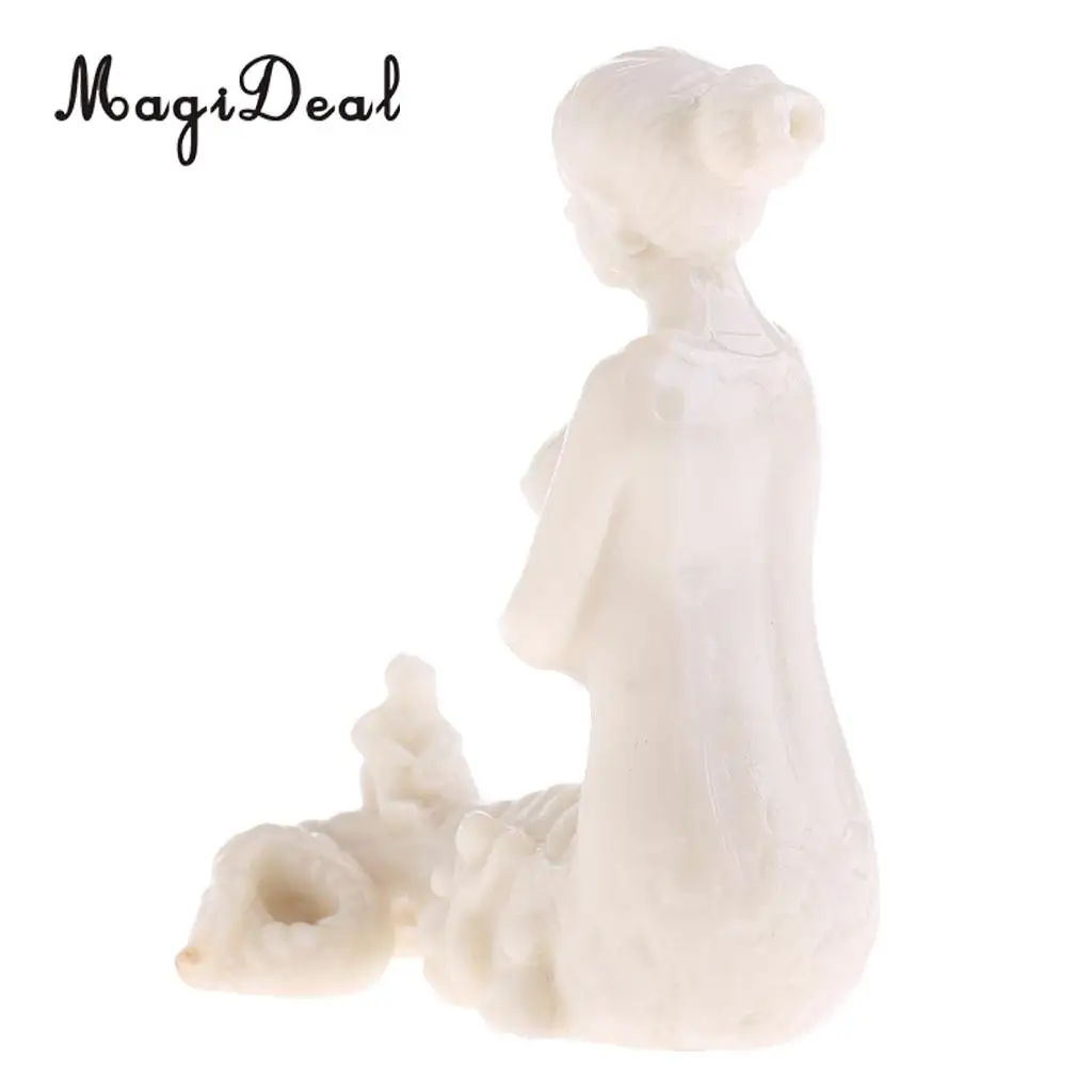 MagiDeal 1Pc Resin Chinese Nv Wa Figure Statue Figurine Model Miniature for Sand Table Games Garden Home Room Decor Gift