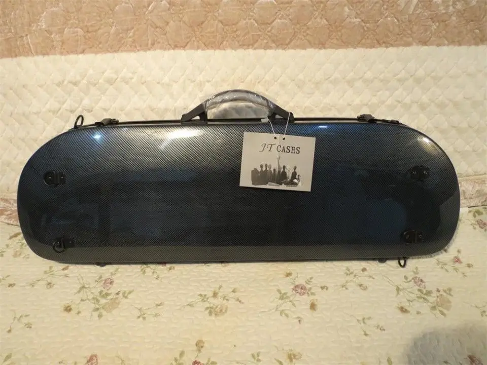 

1pcs half-moon strong fiber glass violin case 4/4