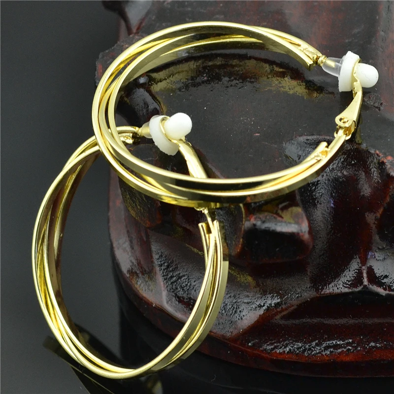 

Clip Earring for women Female Fashion Jewelry brand Small Circle gold silver round without piercing No hole Youth girl wholesale