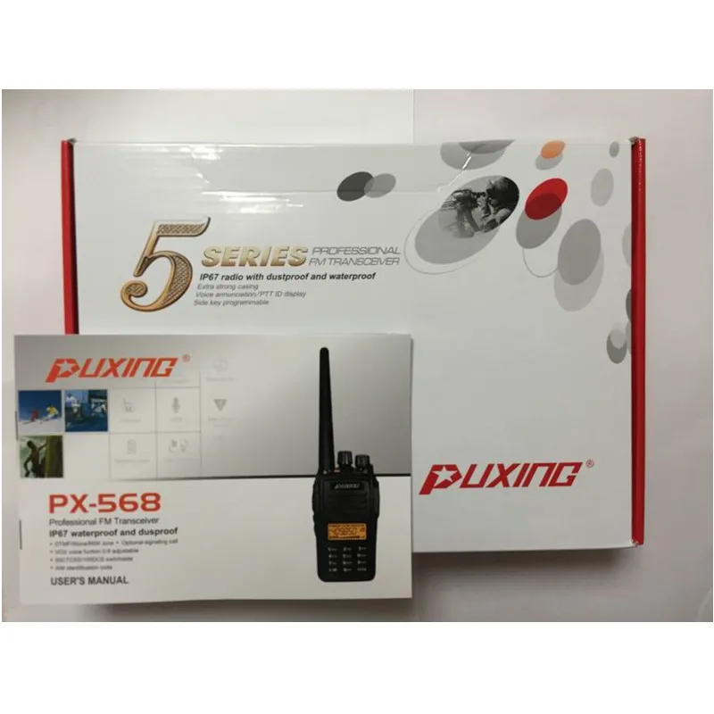 PUXING PX-568(PX-518) IP67 водонепроницаемый радио и пылезащитный Профессиональный портативный двухстороннее радио запуск 128 ch PX568 PX518