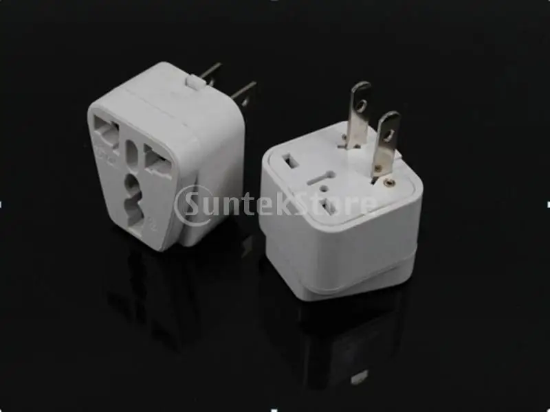 2 Prong Australia Europe UK To US USA Canada Plug Adapter Travel