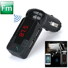 Горячая Dual USB Car Kit Зарядное Устройство Беспроводной Связи Bluetooth Стерео MP3 Плеер FM Передатчик
