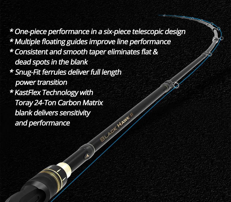 Vara de Pesca Vara de Viagem Kastking Blackhawk Fundição 2.16 2.21m 2.28 Carbono Telescópica Arremesso ii 2.03m 11 pesca telescópica arremesso vara de viagem
