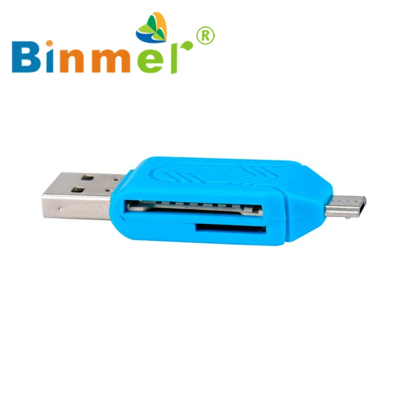 Mini-USB 2.0 + OTG Micro SD/SDXC TF Card Reader адаптер U Disk_KXL0629