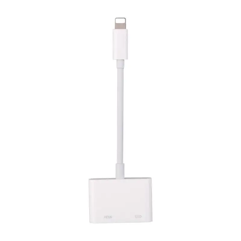 

1To 2 Projector Screen Converter for iPad Lightning To HDMI Audio Adapter Cable Plug-and-play 4K High Definition Video Connector