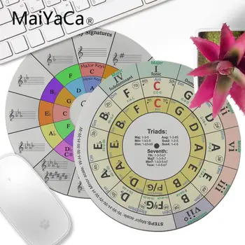 

MaiYaCa Custom Skin Circle of fifths piano1 Beautiful Anime Mouse Mat 20x20cm 22x22cm diameter round mouse pad