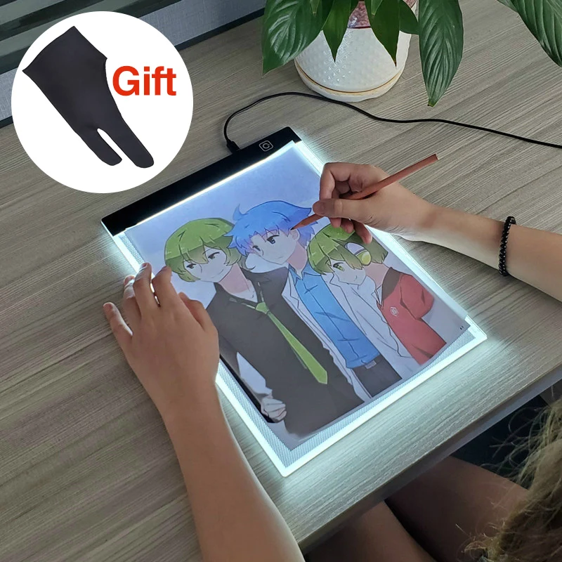 

LED Light Box Drawing Tablet Graphic Pad A5 A4 A3 Tracer Writing Painting Ultra-thin Copy Board Artcraft Sketch Digital Dropship