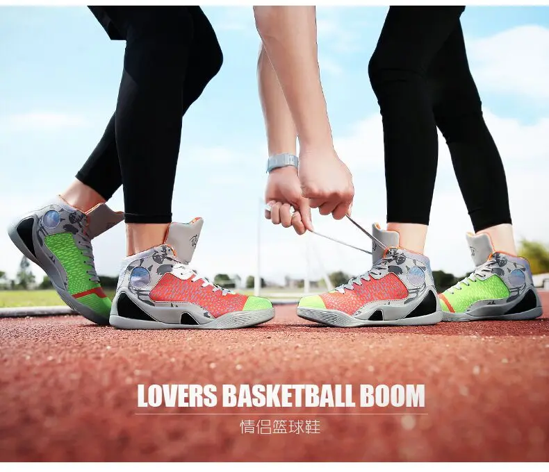 Для Мужчин's Для женщин Баскетбольные кеды кроссовки из дышащей искусственной кожи Открытый Спортивные сапоги Спортивная обувь для мужчин Баскетбольные Кеды размер 36-46