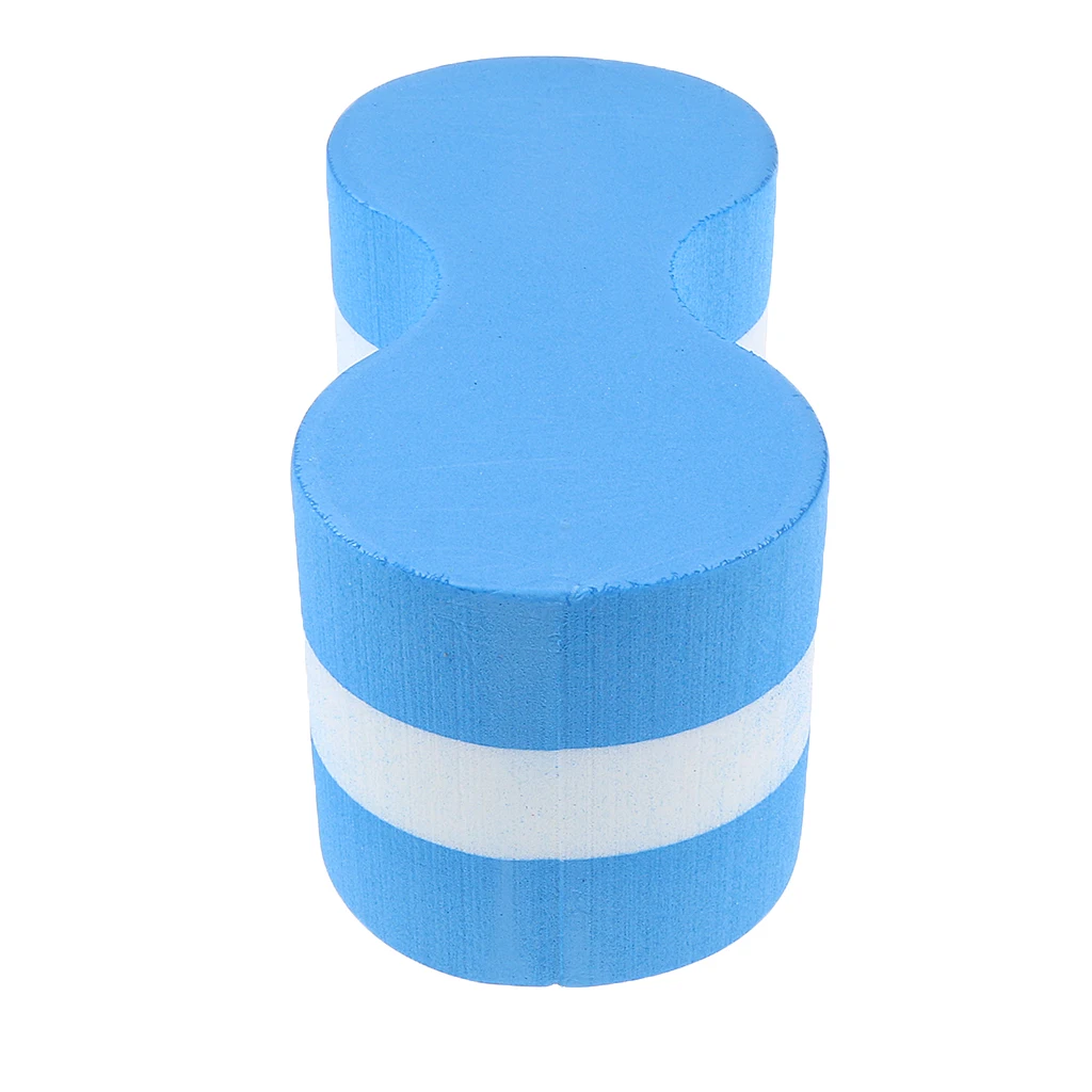 Summer Kids Adults Pool Swimming Foam Pull Buoy Float Safety Training Aid Blue White Foam Pull Buoy Kickboard Back Float 