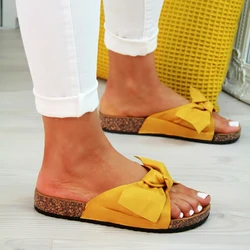 2019 Summer Slides Bow Outdoor Linen Women Slippers Solid Color Flip-flops Casual Flat Shoes Female Slip On Open Toe Sandal 2019 Summer Slides Bow Outdoor Linen Women Slippers Solid Color Flip-flops Casual Flat Shoes Female Slip On Open Toe Sandal