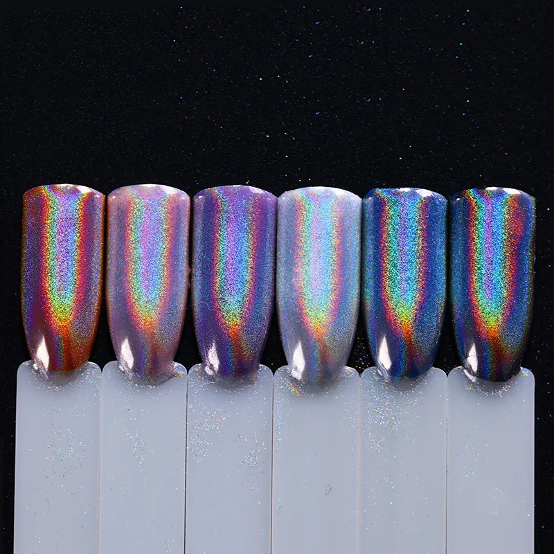 

Nail Powder Holographic Laser Rainbow Nail Art Glitter Dust Pigment Shine Holo Powder Manicure Decoration BORN PRETTY 0.4g-1.8g