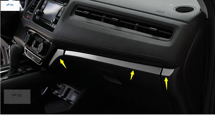 

Lapetus Stainless Steel Central Control Instrument Panel Decoration Cover Trim For Honda HRV HR-V Vezel 2014 2015 2016 2017