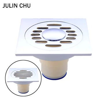 

Bathroom Shower Floor Drain Strainer Chrome Brass Kitchen Toilet Square Double Washing Machine Plastic Floor Drain Hair Stopper