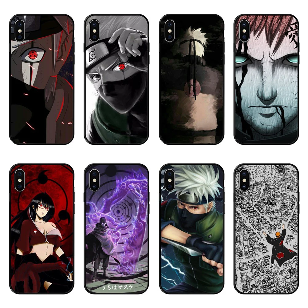 2019 новейший Черный Мягкий ТПУ чехол для телефона iPhoneXS MAX Naruto kakashi Blood round eyes iPhone 6 6S 7
