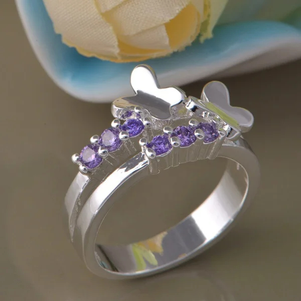 

wholesale High quality silver Fashion jewelry rings WR-815