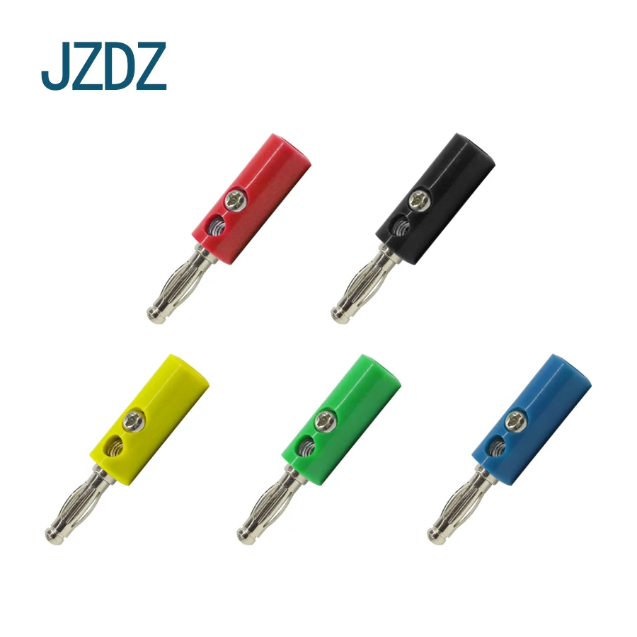 

JZDZ J.10015 10 PCS 4mm banana plug, DIY, for audio connector adaptor