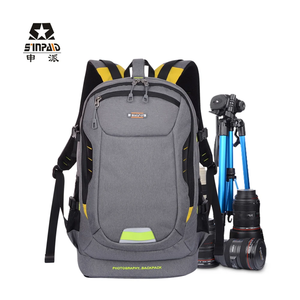 SINPAID Professional Digital Camera Travel Backpack Waterproof DSLR Photography Lens Bag Cases