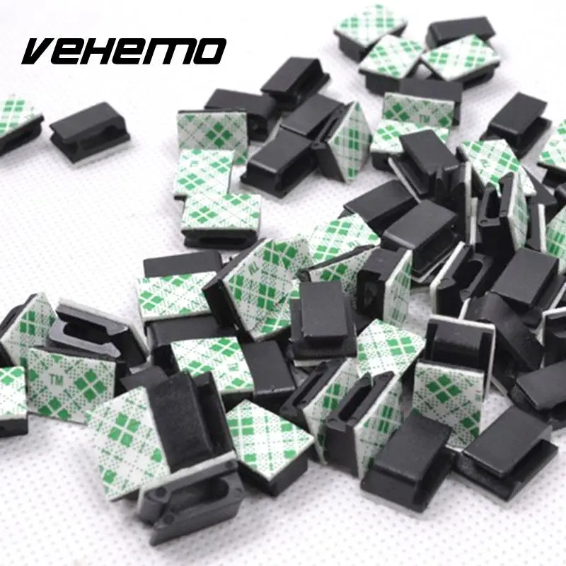 

30Pcs/Set Black Car Audio Cable Cable Clip Universal Retainer Wire Tie Durable Fixing GPS