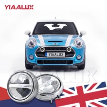 Хромированный Светодиодный ралли дальнего света для MINI Cooper светодиодный фонарь переднего бампера-YIAALUX