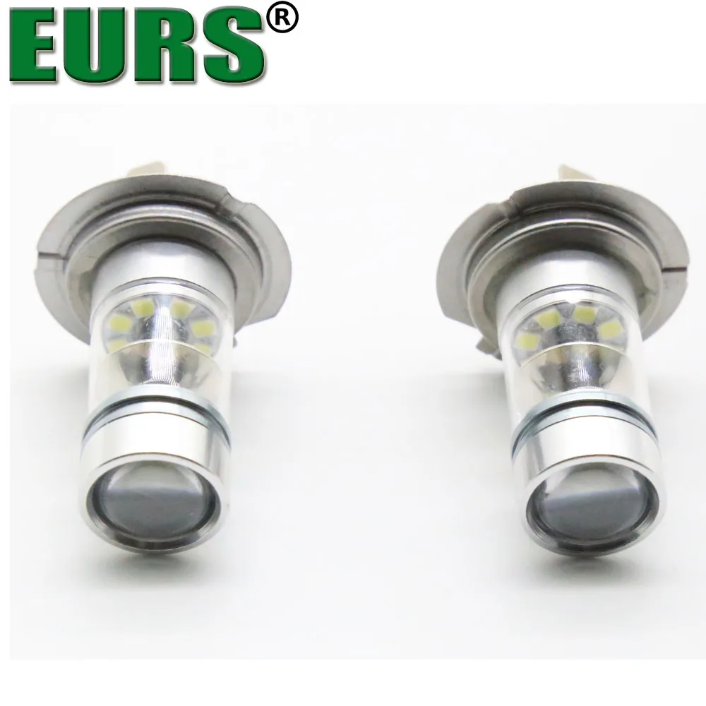 EURS (TM) 2 шт. H11 9005 9006 80 Вт H7 светодиодные противотуманные фары для мотоцикла