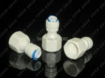 

3PCS Straight quick connect 1/4'' OD Tube Push in X 3/8"Female Aquarium RO Water Female BSP for RO Fittings Free Shipping