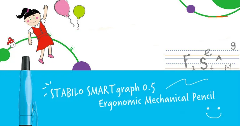 Пособия по немецкому языку Stabilo Smart график 1842 #0.5 мм автоматический карандаш коррекции осанки Эргономика механический карандаш Холдинг