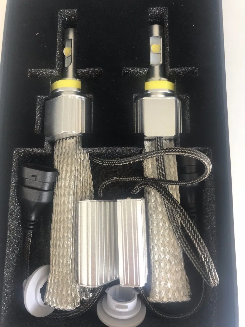 Комплект автомобильных фар Canbus 110 Вт 13200LM Turbo светодиодный H7 H4 H8 H9 H11 чипы Cree xhp70 H1 9005