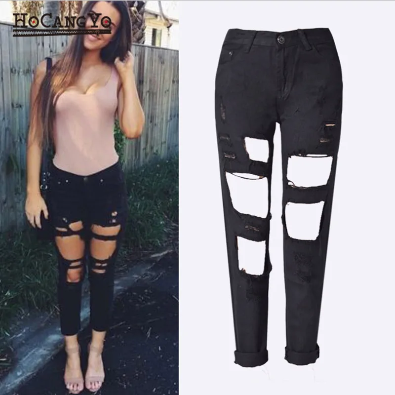 scratch jeans and top