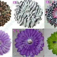 100 шт. Mix 4 цвета "Африканский ромашки(Гербера) цветок заколки для волос цветок Hairbows аксессуары для волос