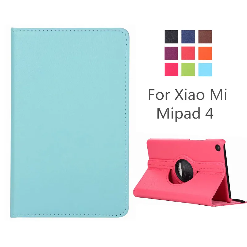

Hot for Xiaomi Mi Pad 4 Rotation 360 Degree Rotating Stand PU Leather Magnet Smart Sleep Cover Case For Xiaomi MiPad 4 Mi Pad 4