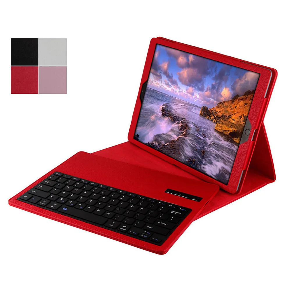Для iPad Pro 12 9 2015 2017 2 в 1 Folio Smart PU кожаный защитный чехол подставка + Съемная