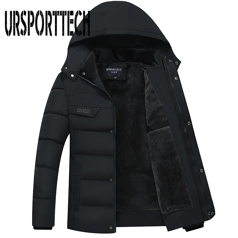 

2020 Winter Jacket Men Parkas Warm Cotton-padded Jackets Men' s Casual Down Jackets Thicken Coats OverCoat Mens Father Clothing