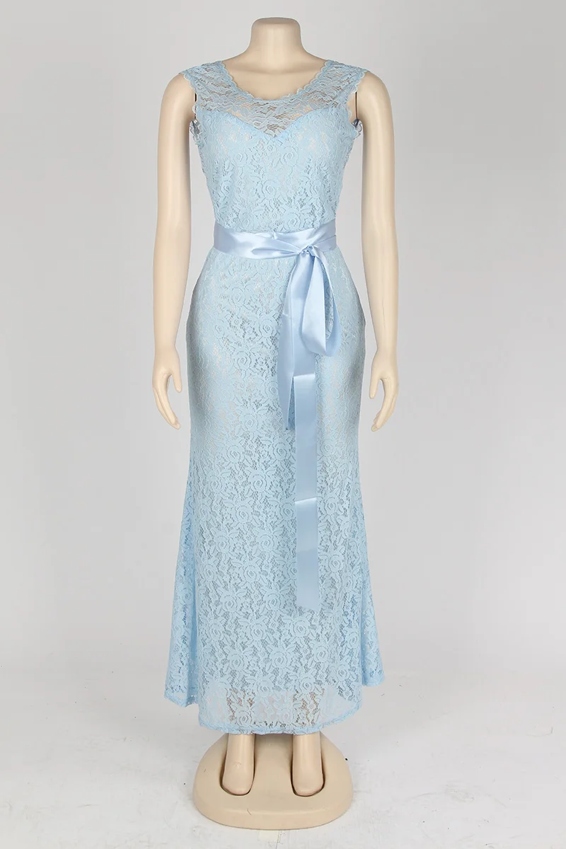 Kostlich Summer Women Long Dress 2017 UK Green Elegant Prom Fashion Casual Ladies Maxi Clothes Evening Party O-Neck Lace Dresses (43)