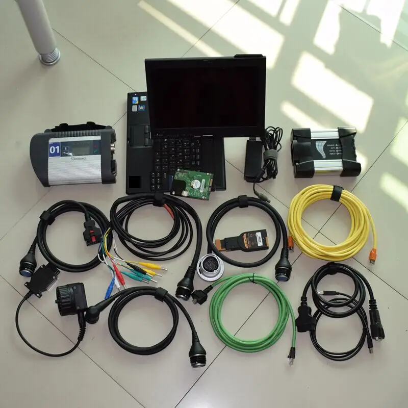 Супер 2 в 1 инструмент для диагностики и программирования bmw icom next a b c mb star c4 sd
