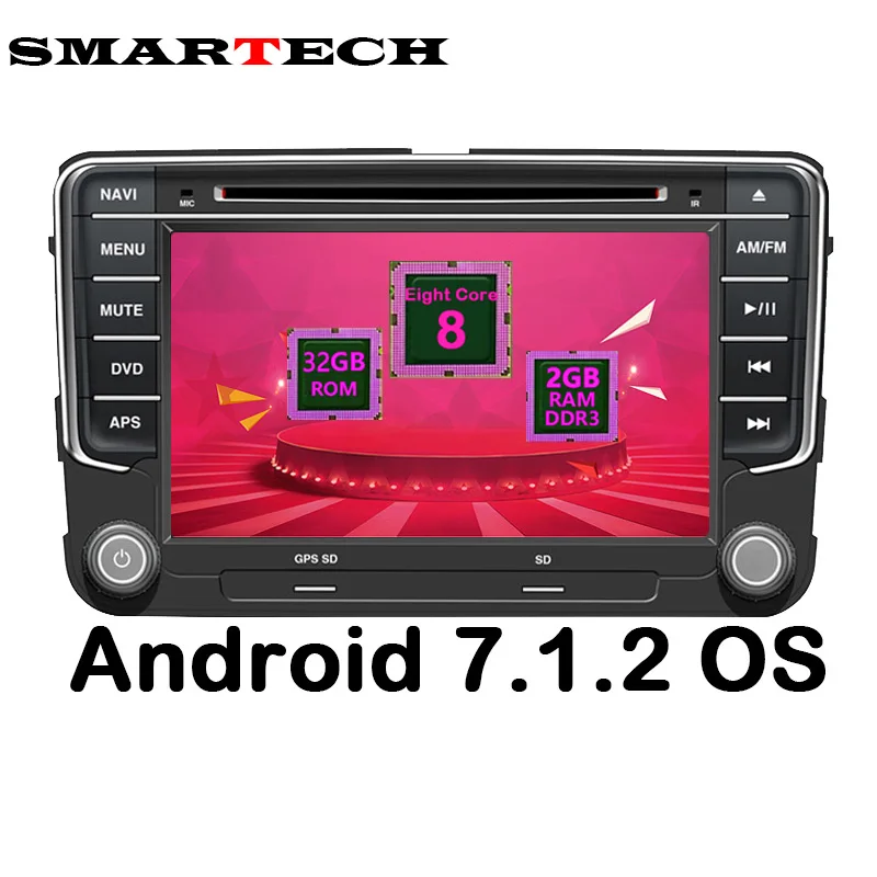 SMARTECH Octa Core 2Din VW Android 7 1 2 font b Car b font font b