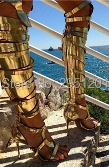 Gold-Thigh-High-Gladiator-Sandals-Lace-Up-Over-Knee-Gladiator-Sandal-Boots-Summer-New-High-Heels