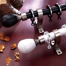 Простой Роман стержень Шторы трек штанга двойной однополюсный рычаг современный простой Отверстия двери установки Спальня крючок удар