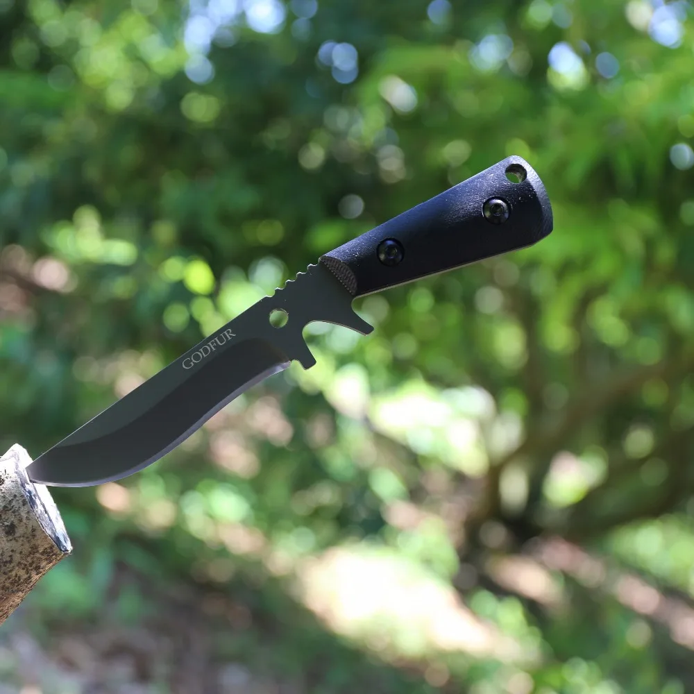 AK прямой нож Тактический высокой твердости дикий нож для выживания Самозащита инструмент для переноски наружные туристические охотничьи ножи полоса K sheat