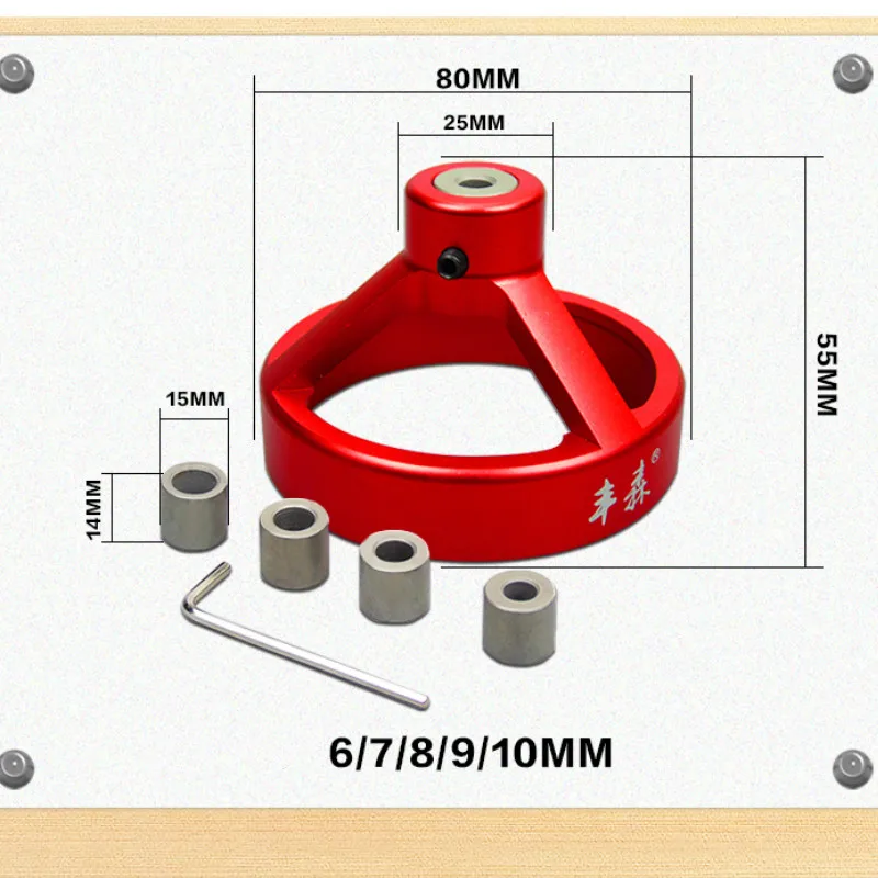 6/7/8/9/10 мм быстро по дереву столярные Системы комплект вертикальное отверстие джиг из джинсовой ткани с низким вырезом на бурения руководство локатор